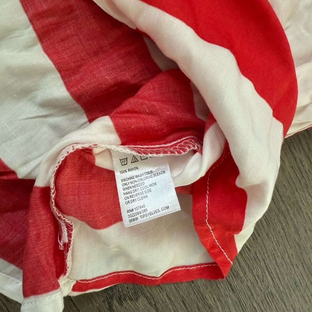 Tipsy Elves American Flag Shirt Small Patriotic 4th of July USA Button Down NWOT - Picture 9 of 11